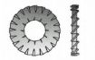 Billede af Tandskiver DIN 6798 Rustfri AISI 301 (1.4310), Låseskive Med Udvending Tænder Type A M4-(Ø4,3xØ8x0,5) (1000 Stk)