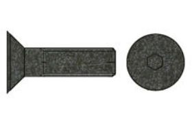 Billede af Undersænket Insexskrue ISO 10642 Ubehandlet Stål Kl. 8.8 M12x200 (50 Stk)