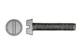 Billede af Cylinderhovedet Maskinskrue Med Ligekærv ISO 1207 Elforzinket Stål Kl. 4.8 M2x4 (2000 Stk)
