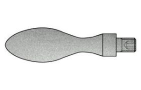 Billede af Drejelig Kuglehåndgreb Med Indvendig Gevindskafte DIN 98 Ubehandlet Stål Type E Ø16 M6 (10 Stk)