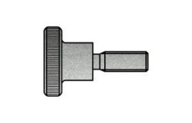 Billede af Fingerskrue DIN 464 Elforzinket Stål Med Høj Profil M6x16 (25 Stk)