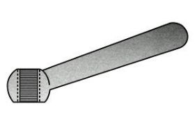Billede af Konisk Keglegreb - Gennemgående Hul Med Gevind steel Elforzinket Stål Type N Ø160 M20 (1 Stk)