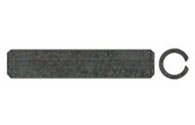 Billede af Spændstifte DIN 1481 Ubehandlet Fjederstål Med Kærv, Kraftig Type (Ø1,5x10) (1000 Stk)