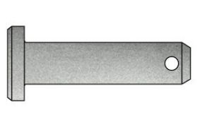Billede af Splitbolt ISO 2341 Elforzinket Stål Hultolerance h11 Type B (Ø8x20x16,5) (100 Stk)