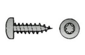 Billede af Spånskruer M/Panhovedet Torx Elforzinket Stål CE/EN 14592 6x30-T30 (500 Stk)