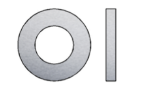 Billede af Planskive DIN 125-1 HV 140 Rustfri-Syrefast A4 Type A Uden Facet M20 (Ø21x37x3) (25 Stk)