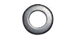 Billede af Planskive ISO 7089 Messing, Uden Facet M5-(Ø5,3x10x1) (1000 Stk)