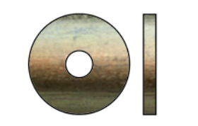 Billede af Skærmskive DIN 9021 Gulforzinket HV 140 Stål, Produktkvalitet A M3-(Ø3,2x9x0,8) (1000 Stk)