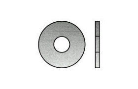 Billede af Skærmskive ISO 7093-1 Elforzinket HV 200 Stål M4-(Ø4,3x11x0,8) (5000 Stk)