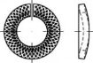 Billede af Låseringe Til Cylinderhovedet Skrue Optil Stålklasse 8.8 Zinkflake Behandlet (flZnnc) Fjederstål Type VSK-Z M6-(Ø6,1x9,9x1,6) (2000 Stk)