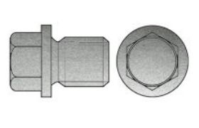 Billede af Cylindrisk Rørprop DIN 910 Elforzinket Stål Med Fingevind M10x1 (100 Stk)