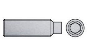 Billede af Pinolskrue M/Tap ISO 4028 Rustfri-Syrefast A4 M6x45 (100 Stk)