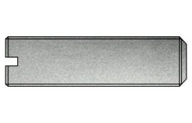 Billede af Ligekærvet Pinolskrue Med Flad Tap DIN 551 Elforzinket Stål 14 H M3x3 (200 Stk)