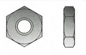 Billede af Kontramøtrik Med Fingevind ISO 8675 Elforzinket Stål Kl. 04 M12x1,25 (100 Stk)