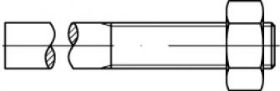 Billede af Svejsebolt Med Møtrik DIN 525 Ubehandlet Stål 3.6 M24x230/85 (10 Stk)