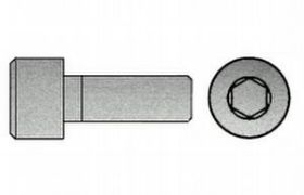 Billede af Cylinderhovedet Insexskrue ISO 4762 Elforzinket (8 TLP) Stål Kl. 8.8 M6x8 (500 Stk)