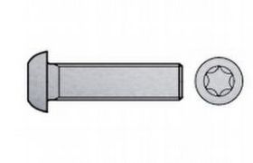 Billede af Buttonhead M/Torx ISO 7380-1 Rustfri A2 M3x35-T10 (500 Stk)