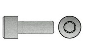 Billede af Cylinderhovedet Insexskrue ISO 4762 Elforzinket (A2F) Stål Kl. 10.9 M27x50 (10 Stk)