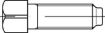 Billede af Bolt Med Firkantet Hoved Og Kort Dog-Point DIN 479 Ubehandlet Stål Kl. 8.8 (Nøglevidde=17) M16x50 (25 Stk)