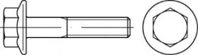 Billede af Flangebolt MBN 10105 Zinkflake Behandlet (DBL 9440) Stål Kl. 10.9 M12x1,5x35 (100 Stk)