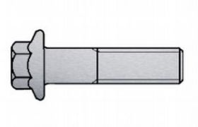 Billede af Låseflangebolt DIN 6921 Rustfri-Syrefast A4 M6x16 (200 Stk)