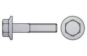 Billede af Flangebolt EN 1665 Rustfri A2 Heavy-Serien M8x50 (200 Stk)