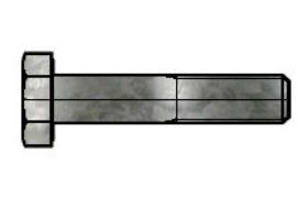 Billede af Højstyrke Bolt Til HV Fittings EN 14399-4 Varmforzinket 6az Stål Kl. 10.9, Mærket Peiner CE-Godkendt M12x30 (1 Stk)