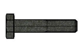 Billede af Højstyrke Bolt Til HV Fittings EN 14399-4 Ubehandlet Stål Kl. 10.9, Mærket Peiner CE-Godkendt M12x30 (1 Stk)