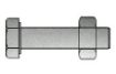 Billede af Maskinbolt DIN 601 Elforzinket Stål Kl. 4.6 Inkl. Møtrik M16x250 (25 Stk)