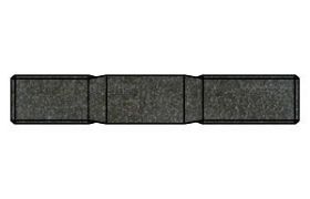 Billede af Gevindstykke DIN 835 Ubehandlet Stål Kl. 5.8 (2d=32mm) M16x60 (25 Stk)