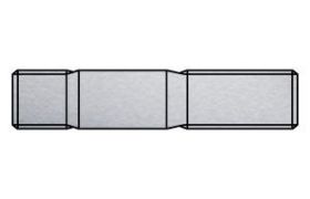 Billede af Pindbolt DIN 939 Rustfri-Syrefast A4, Metal-Ende ˜ 1,25 d M16x35 (10 Stk)