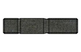 Billede af Pindbolt DIN 939 Ubehandlet Stål Kl. 10.9, Metal-Ende ˜ 1,25 d M16x190 (10 Stk)