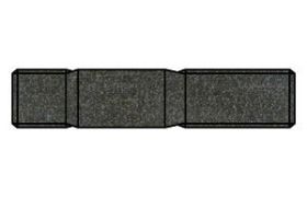 Billede af Pindbolt DIN 939 Ubehandlet Stål Kl. 5.8, Metal-Ende ˜ 1,25 d M24x55 (10 Stk)
