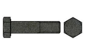 Billede af SB Konstruktionsbolt CE M/Møtrik DIN 7990 Ubehandlet Stål Kl. 4.8 M20x55 (25 Stk)