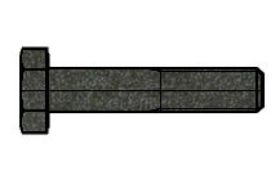 Billede af Stålbolt Med Fingevind DIN 960 Ubehandlet Stål Kl. 8.8 M8x1x45 (200 Stk)