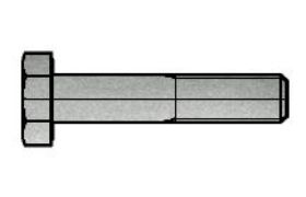 Billede af Stålbolt Med Fingevind ISO 8765 Elforzinket (A2F) Stål Kl. 10.9 M10x1x45 (100 Stk)