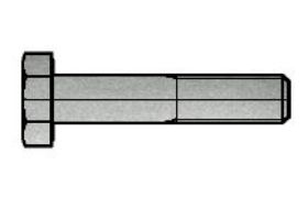 Billede af Stålbolt Med Fingevind ISO 8765 Elforzinket (A2F) Stål Kl. 10.9 M12x1,5x60 (100 Stk)