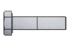 Billede af Stålbolt DIN 931 Rustfri A2-70 M10x160 (50 Stk)