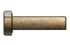 Billede af Sætskrue ISO 4017 Gulforzinket (A3C) Stål Kl. 8.8 M14x35 (100 Stk)