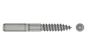 Billede af Ansatskrue M/Indvendig Torx Elforzinket Stål Type 23E M8x80 (100 Stk)