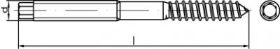 Billede af Ansatskrue M/Indvendig Torx Rustfri A2 Type 23E M8x50 (100 Stk)