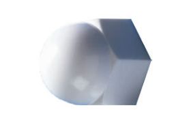 Billede af DUBO KORREX Beskyttelseshætte Hvid Plastik Hætte til Sekskantet Møtrikker Til M4 / Nøglevidde=7 (100 Stk)