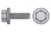 Billede af Flad Pladeskrue M/Flange og Tætning Rustfri A2 type BZ 6,3x115 (100 Stk)