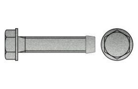 Billede af Gevindformende Insexskrue Med Flangehoved DIN 7500 Type D Elforzinket Hærdet Stål M4x10 (1000 Stk)