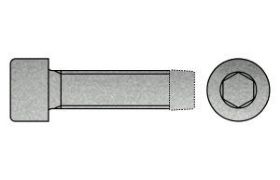 Billede af Gevindformende Insexskrue Med Cylinderhoved DIN 7500 Type E Elforzinket Hærdet Stål M4x12 (2000 Stk)