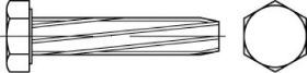 Billede af Gevindskærende Skrue Med Sekskantet Hoved DIN 7513 Elforzinket Hærdet Stål Type A M4x8 (1000 Stk)