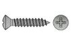 Billede af Linsehovedet Pladeskrue M/Phillips H Og Spids Ende DIN 7983 Elforzinket Hærdet Stål Type C-H 4,8x45 (250 Stk)