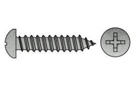 Billede af Panhovedet Pladeskrue M/Pozidriv Z Og Spids Ende DIN 7981 Elforzinket Hærdet Stål Type C-Z 4,2x45 (500 Stk)