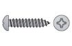 Billede af Panhovedet Pladeskrue M/Phillips H ISO 7049 Rustfri-Syrefast A4 Med Spids Ende  4,8x9,5 (500 Stk)