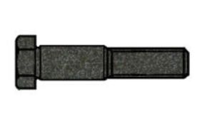 Billede af Pasbolt DIN 609 Tolerance k7 (Til Hultolerance H7) Ubehandlet Stål Kl. 10.9 Ø17-M16x40 (10 Stk)